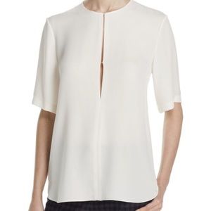 Theory Antazie Summer Silk Blouse, Petite